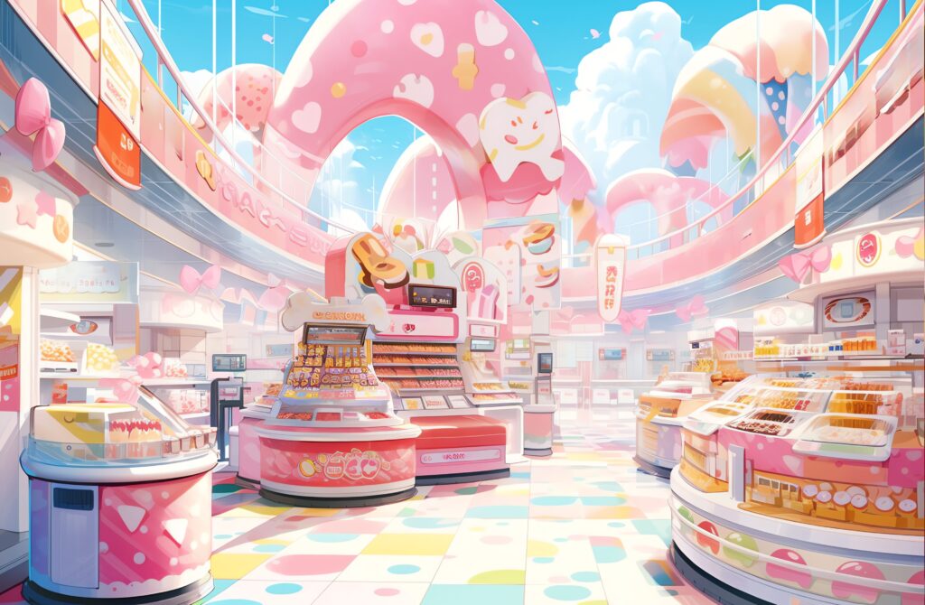 可愛いスイーツショップ